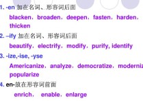 英語形容詞有什么后綴 英語單詞后綴總結(jié)詞性